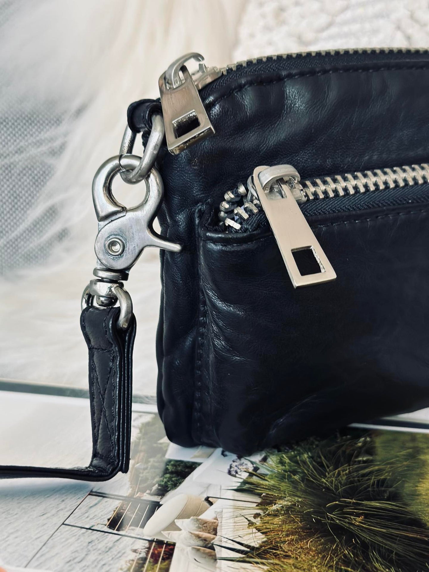Clutch / crossover - Svart / silver