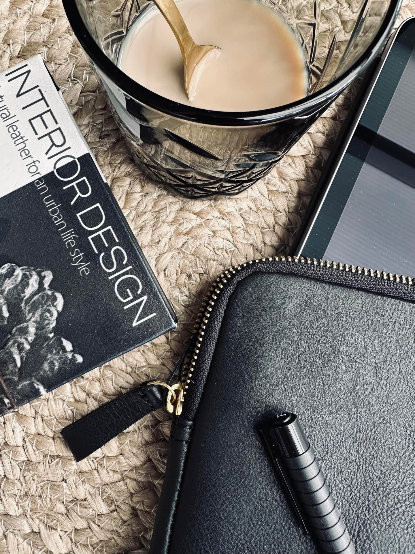 Ipad-fodral - Svart / Guld