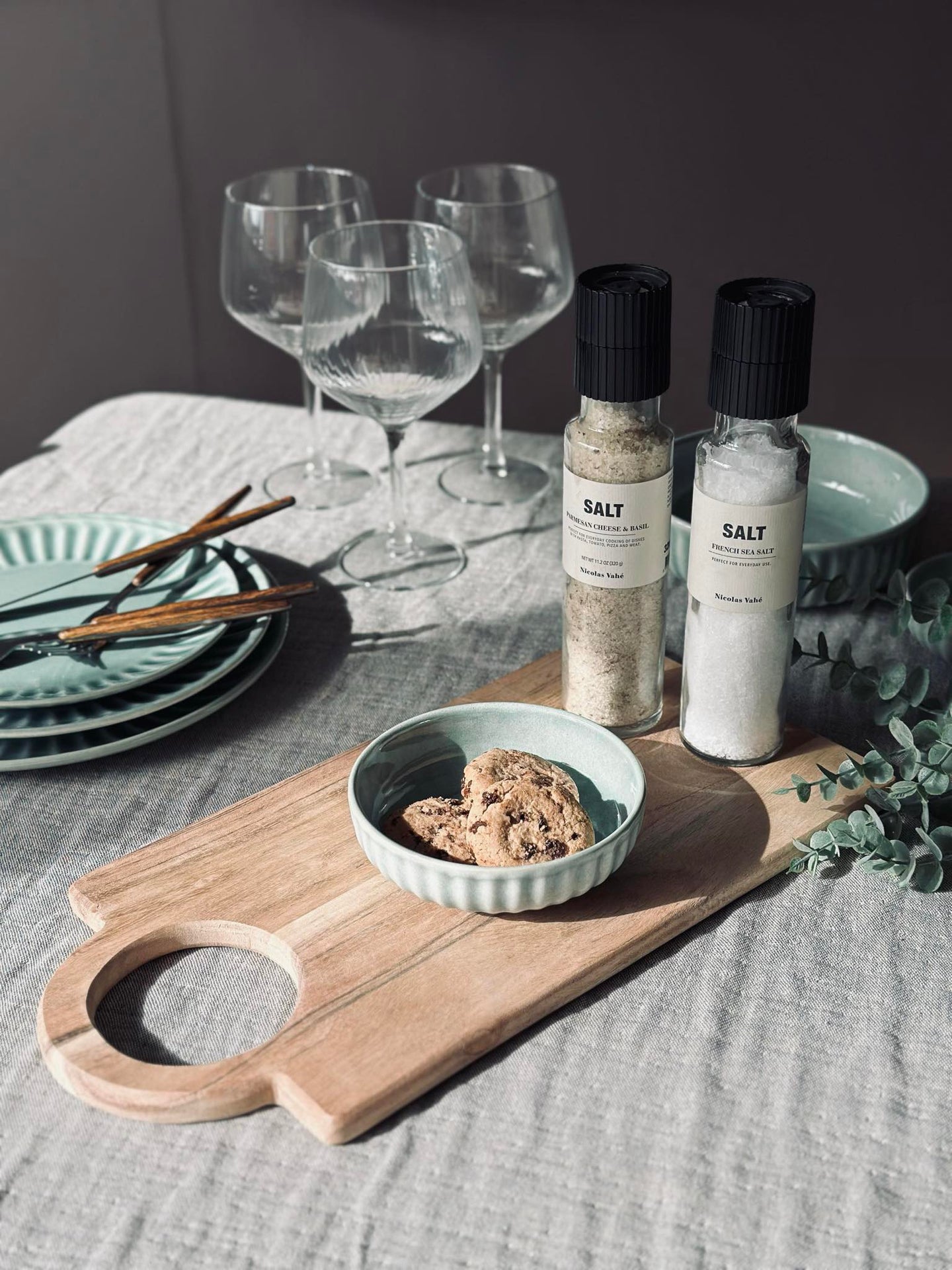 Skärbräda med runt handtag - 40x20