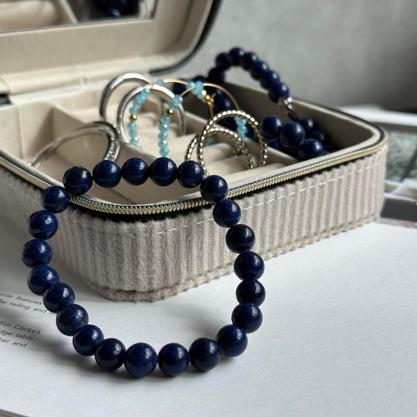 Armband Mary Marinblå