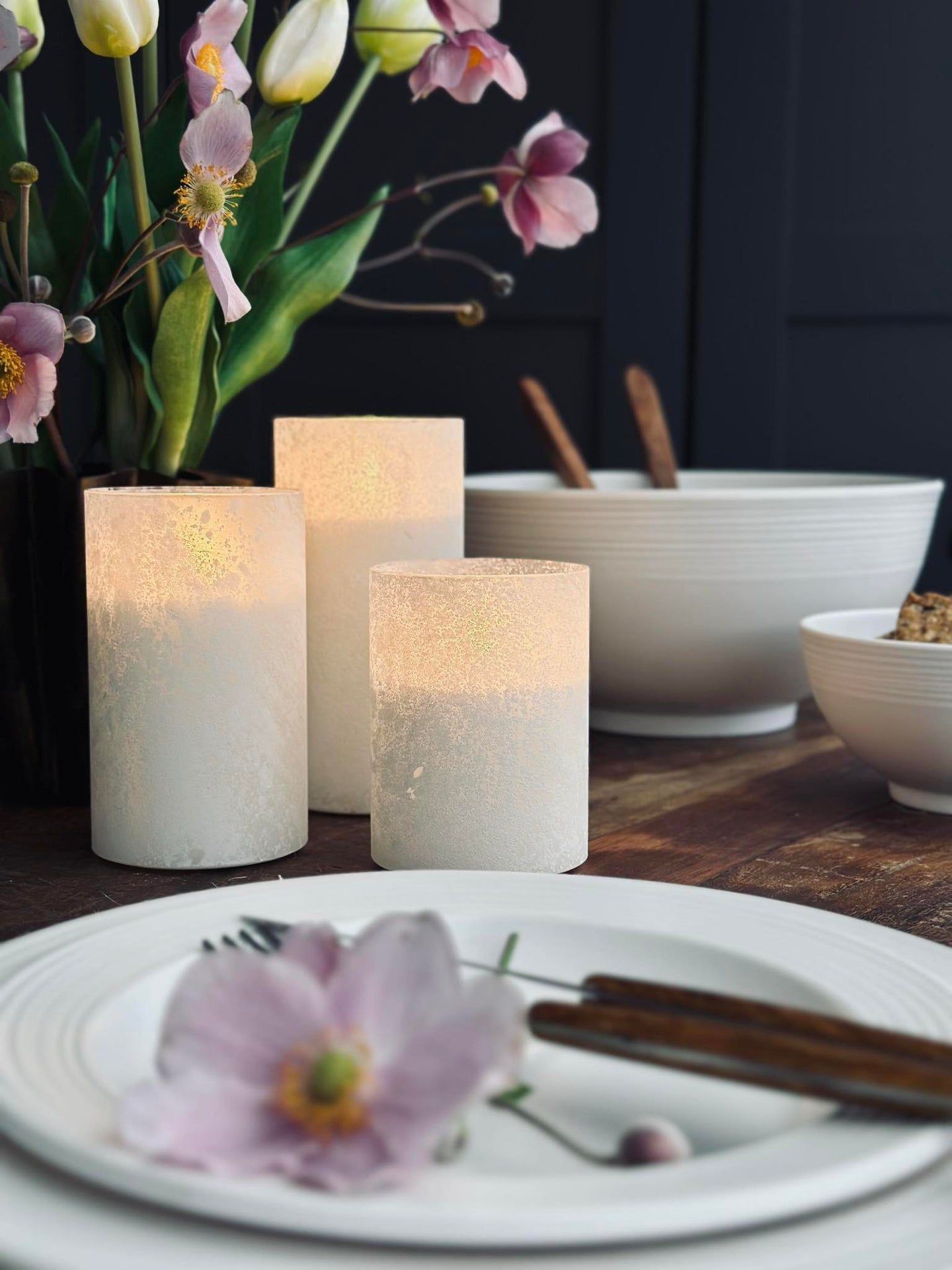 LED Ljus FROZEN - Vit 3 st