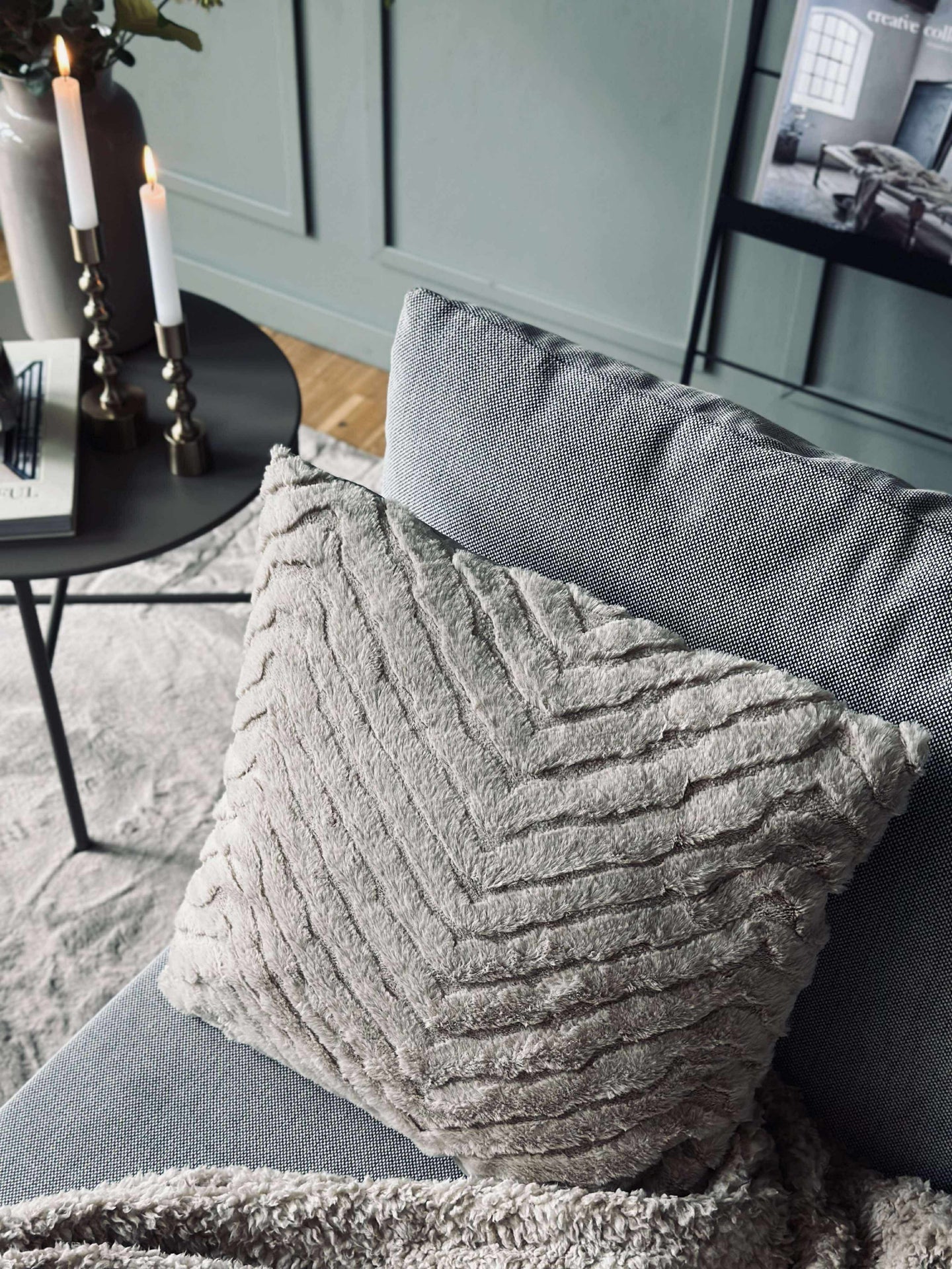 Kudde med fyllning - Beige