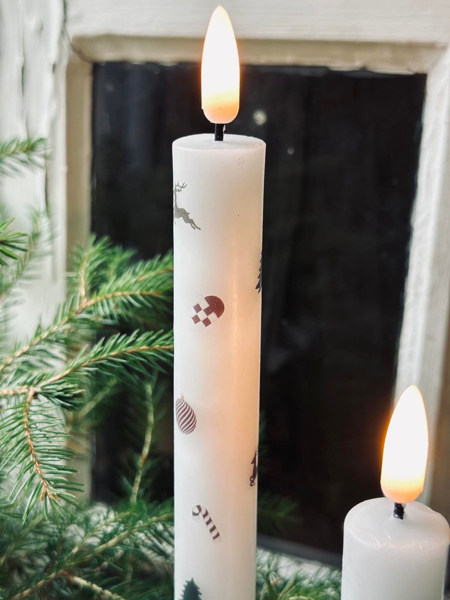 LED Scenljus 2 st - Julmotiv