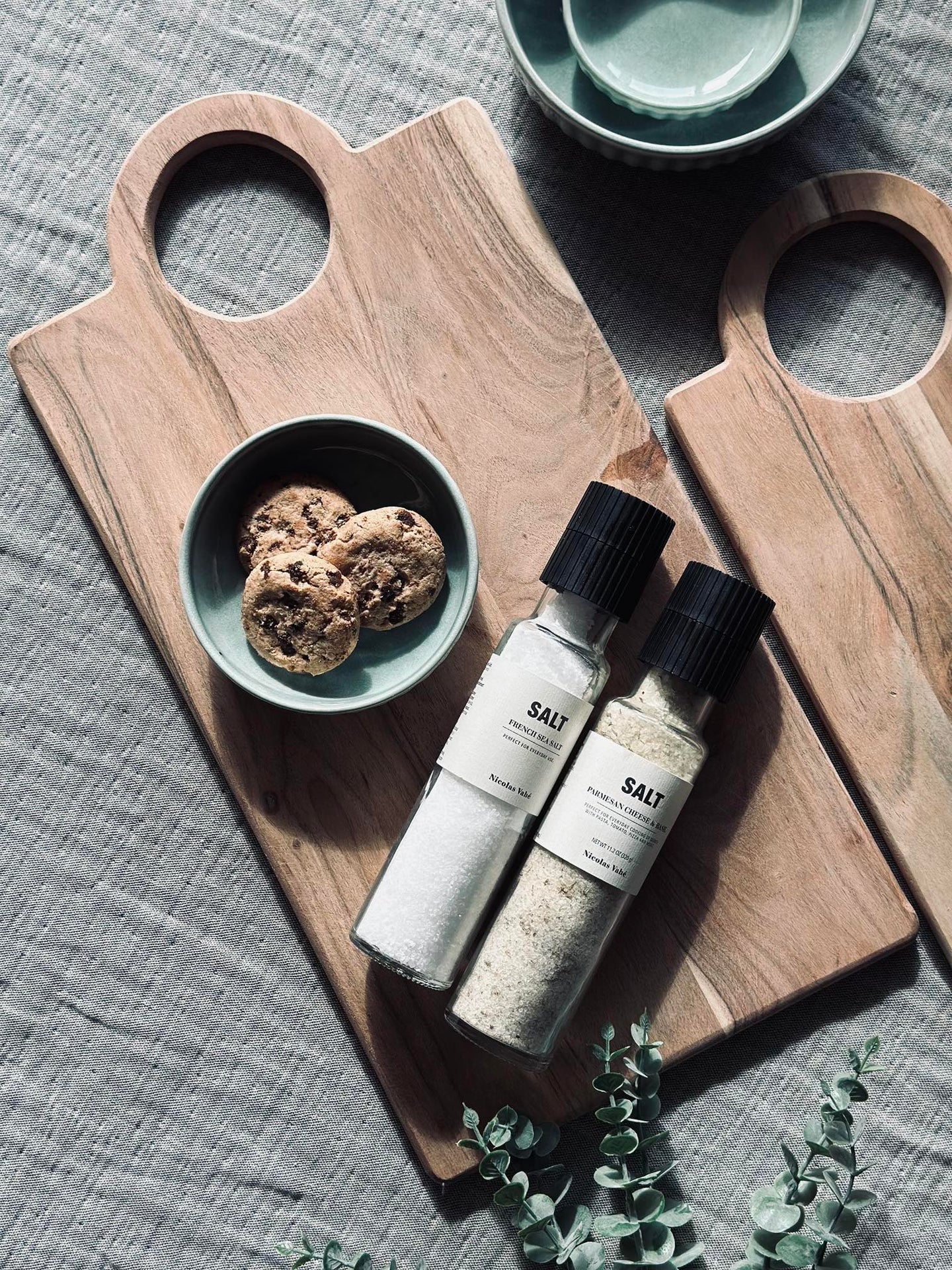 Skärbräda med runt handtag 50x25