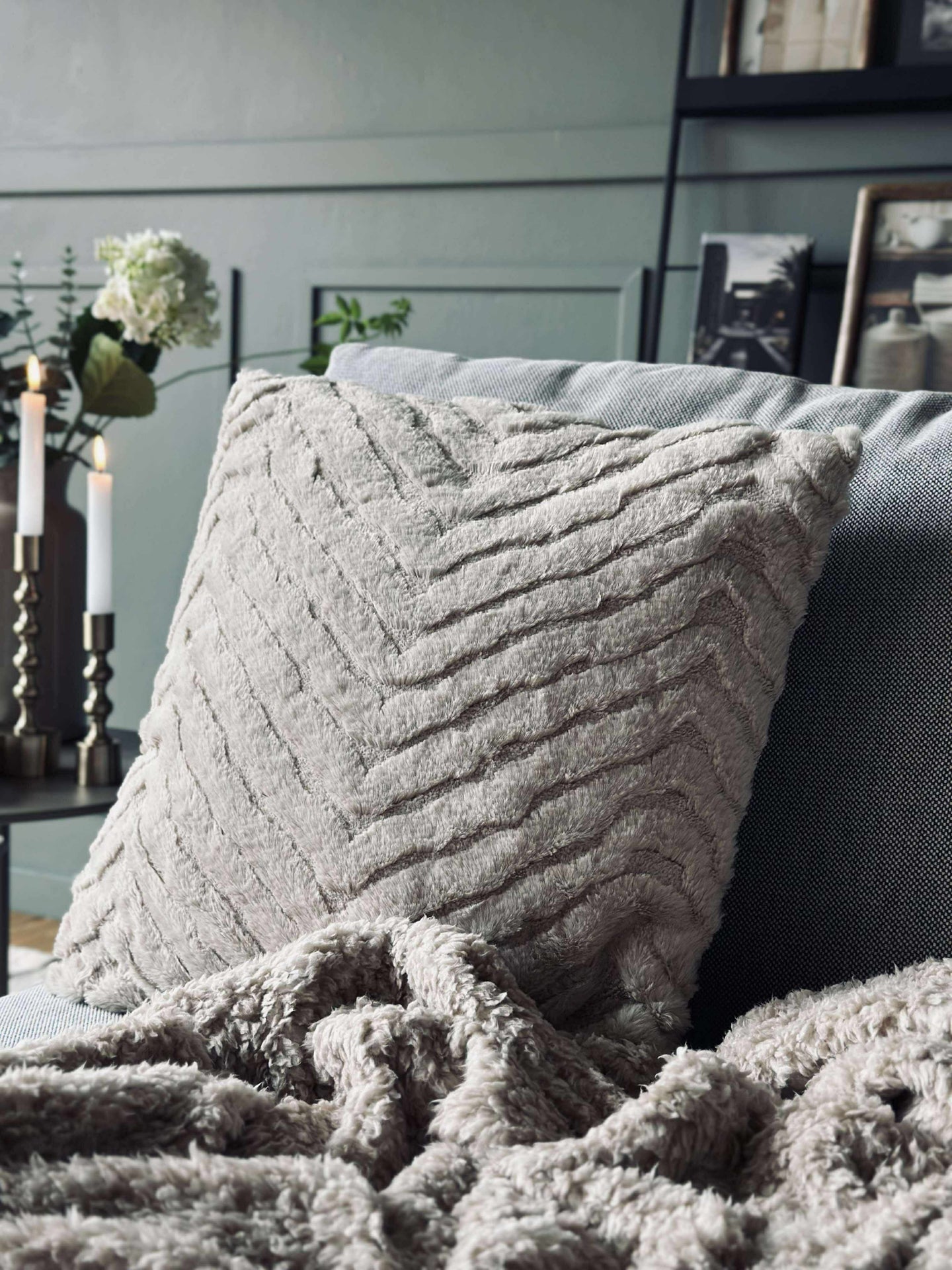 Kudde med fyllning - Beige