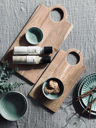 Skärbräda med runt handtag 50x25