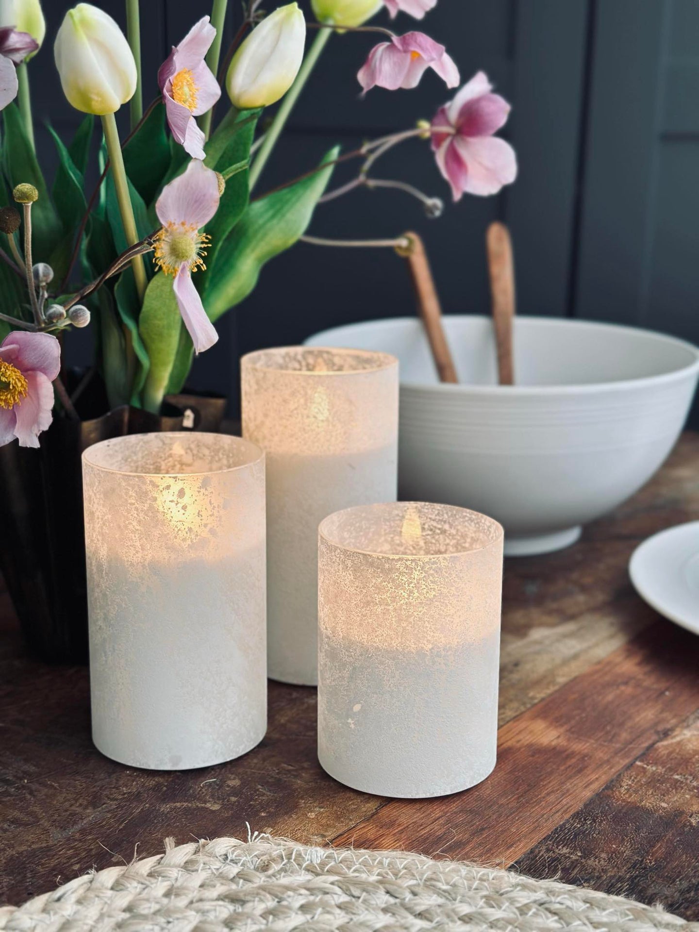 LED Ljus FROZEN - Vit 3 st