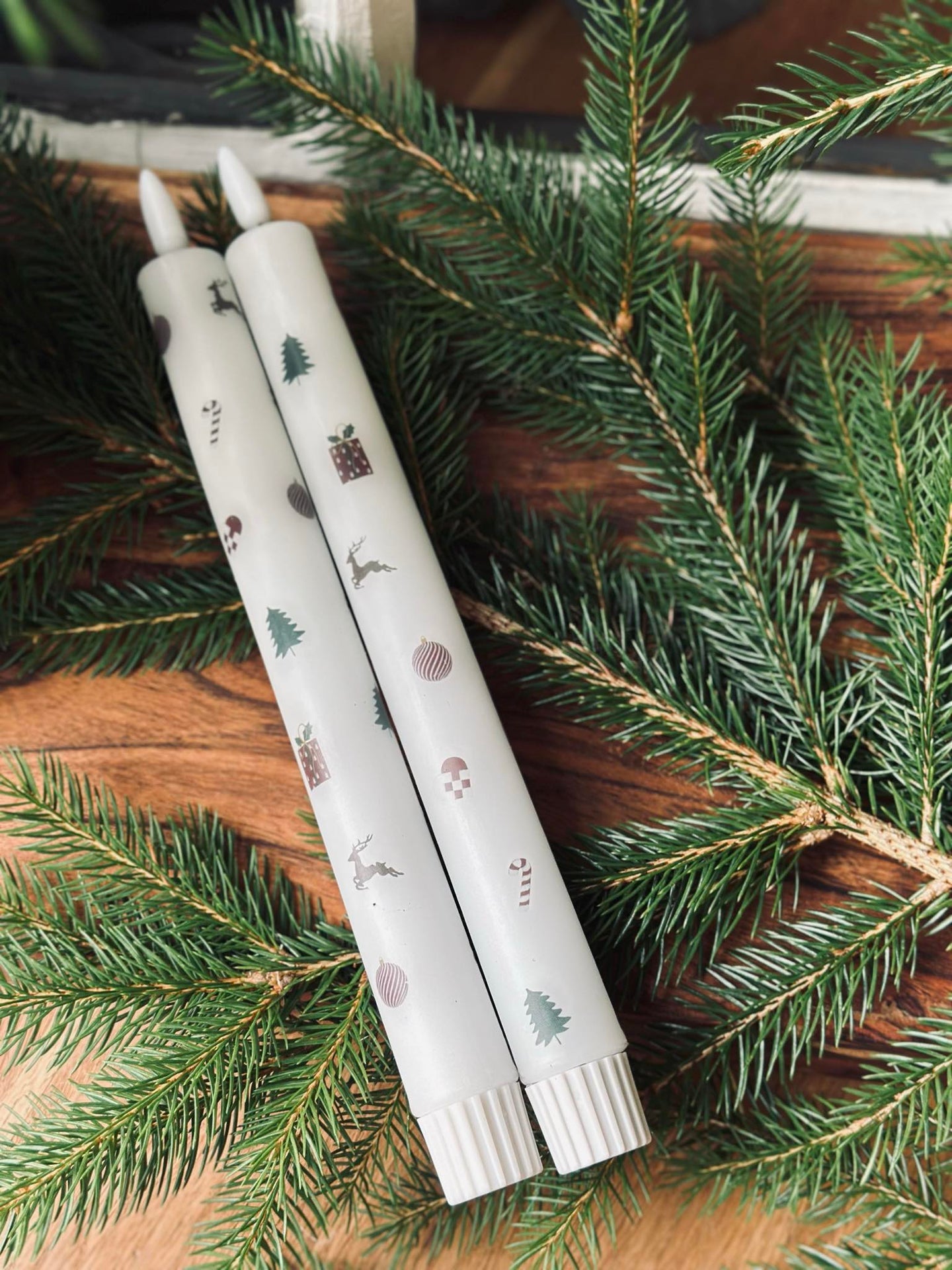 LED Scenljus 2 st - Julmotiv