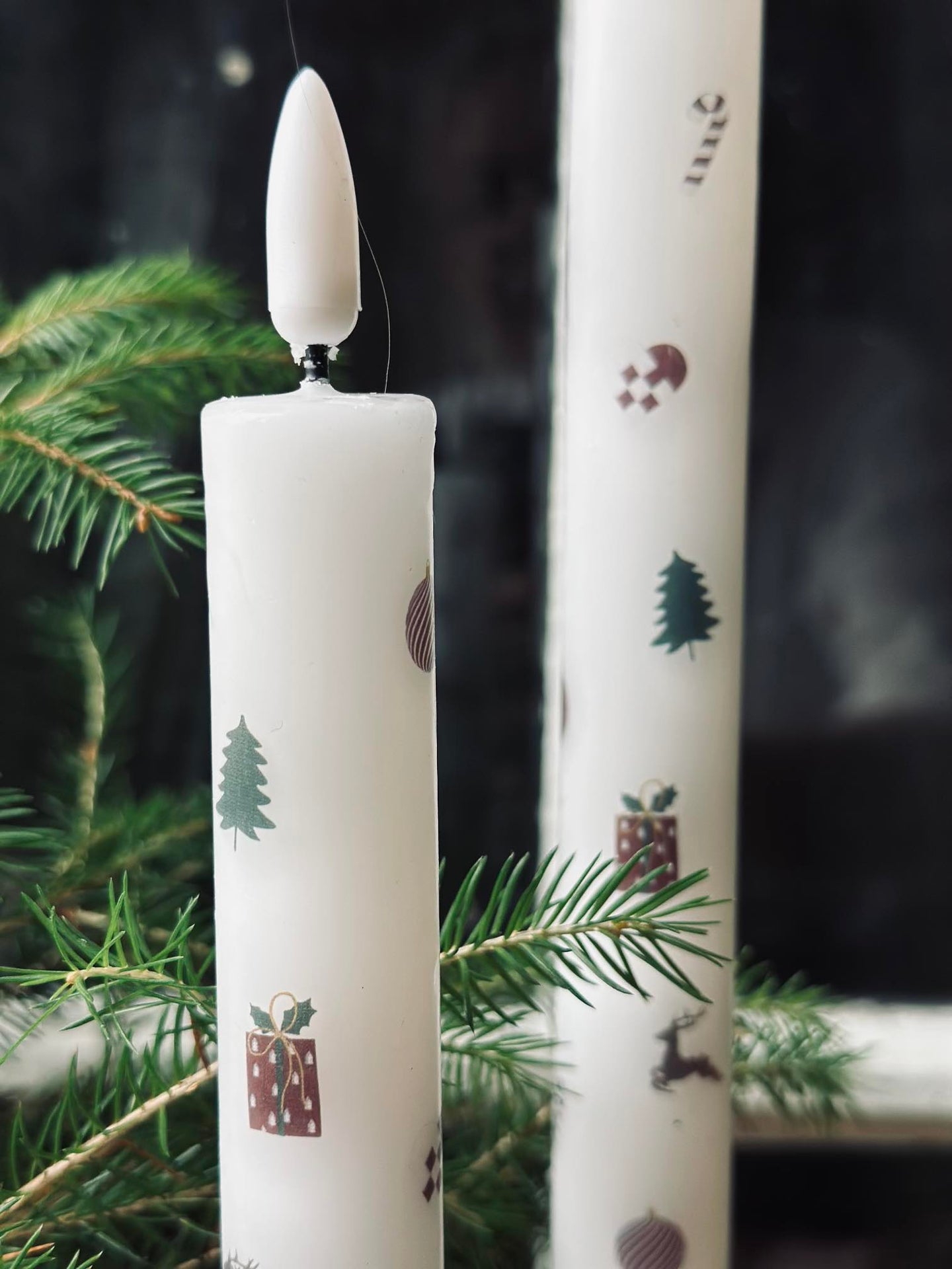 LED Scenljus 2 st - Julmotiv