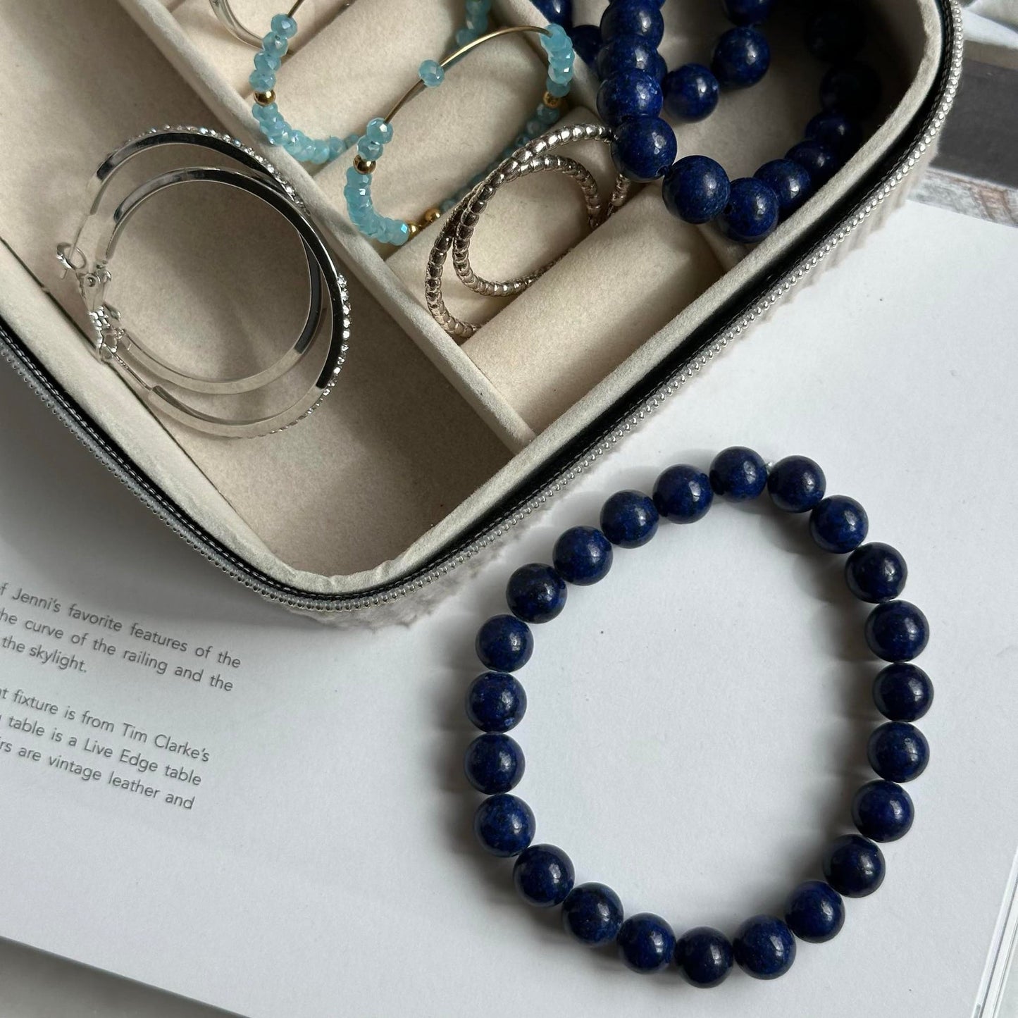 Armband Mary Marinblå