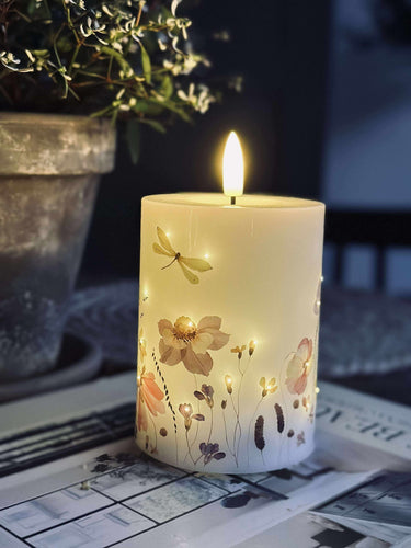 LED Blockljus Twinkle flora