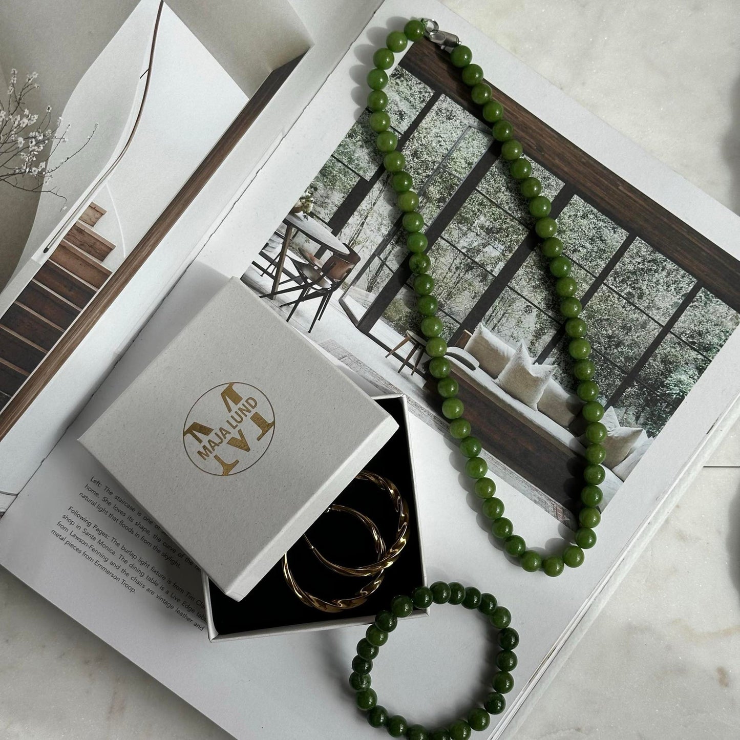 Halsband Mary Emerald