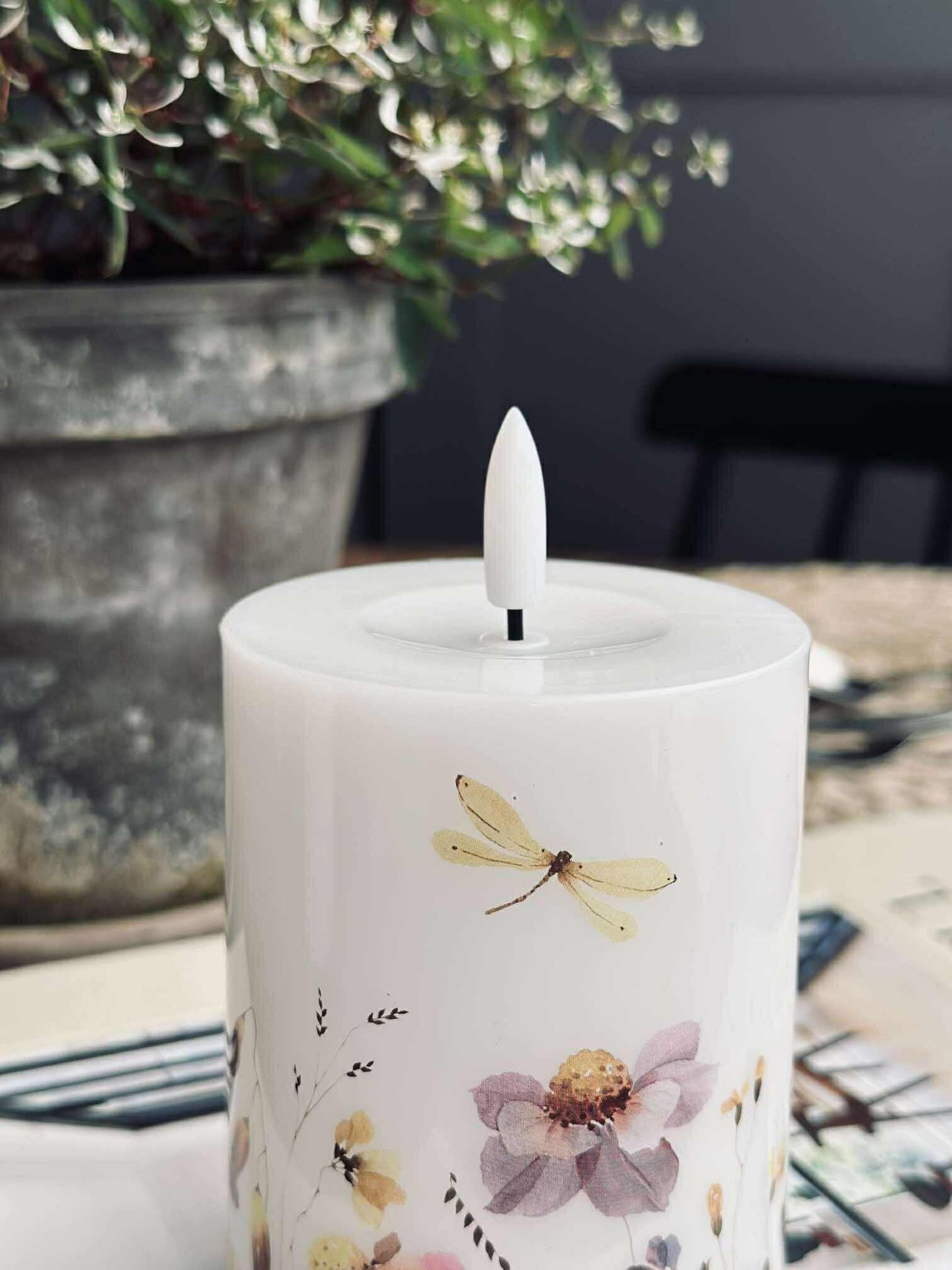 LED-blockljus Twinkle flora