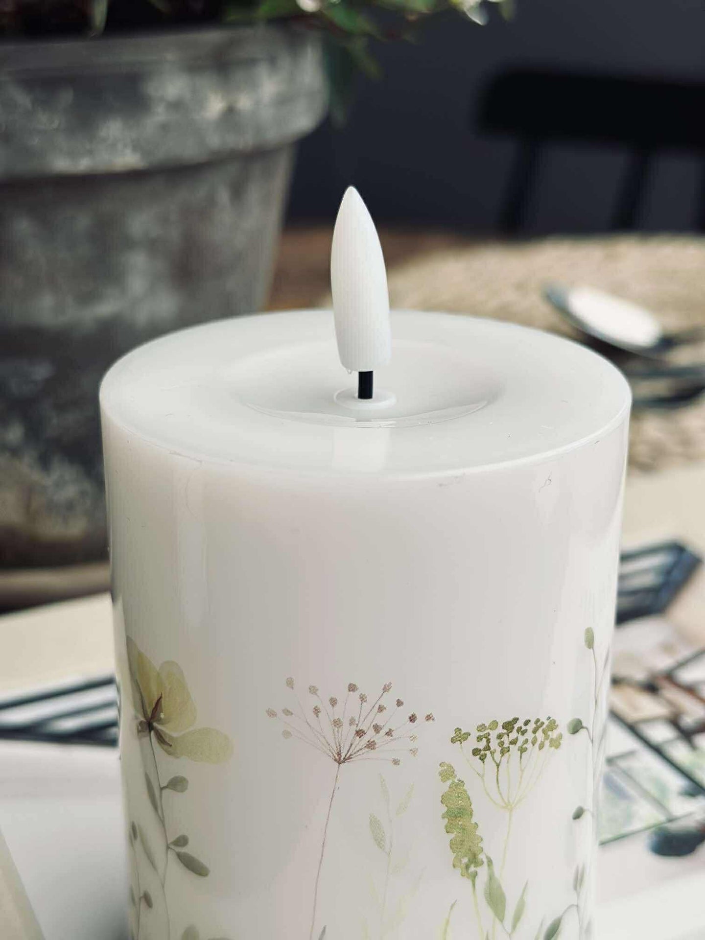 LED-blockljus Twinkle wild flora