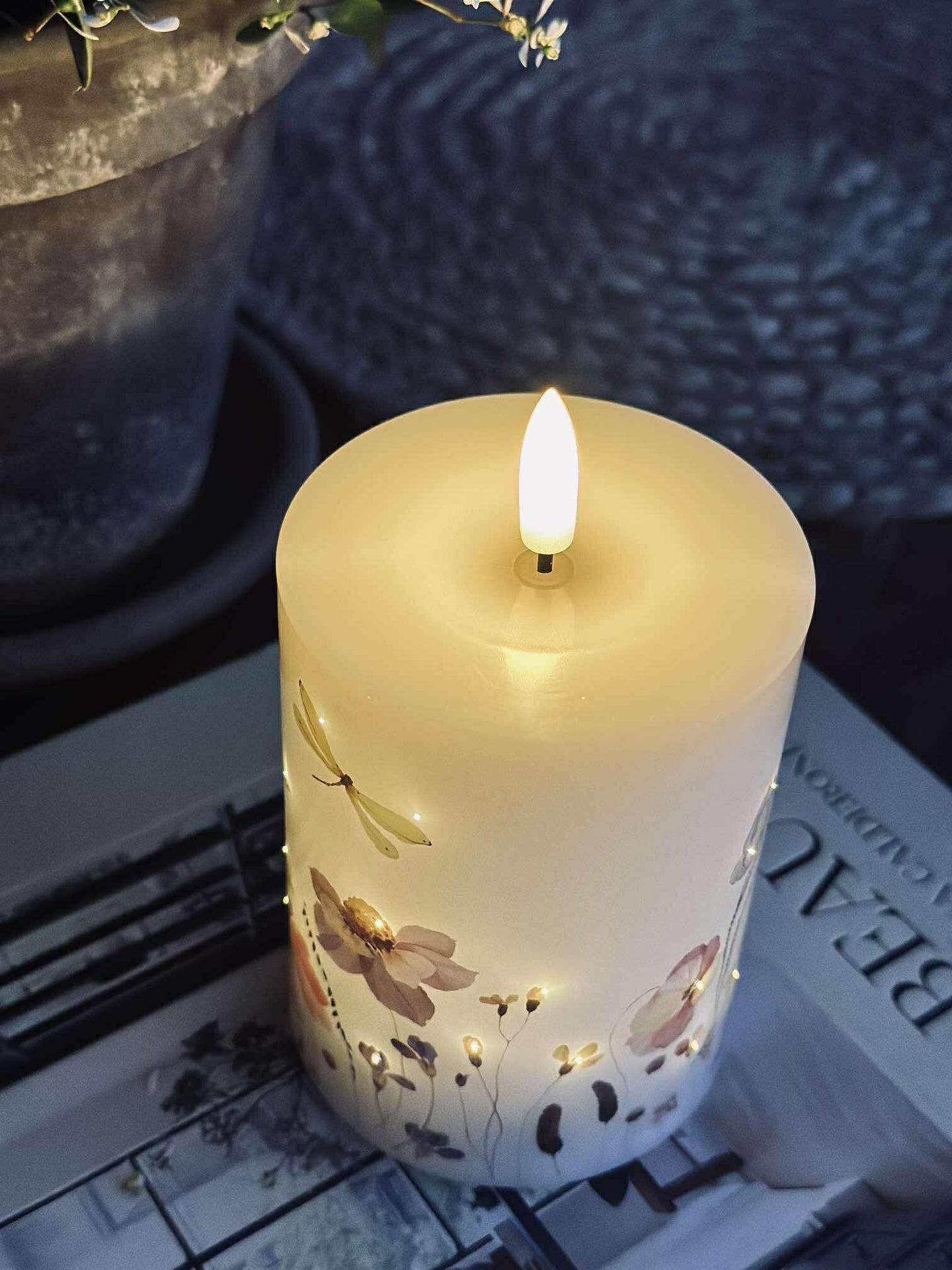 LED Blockljus Twinkle flora