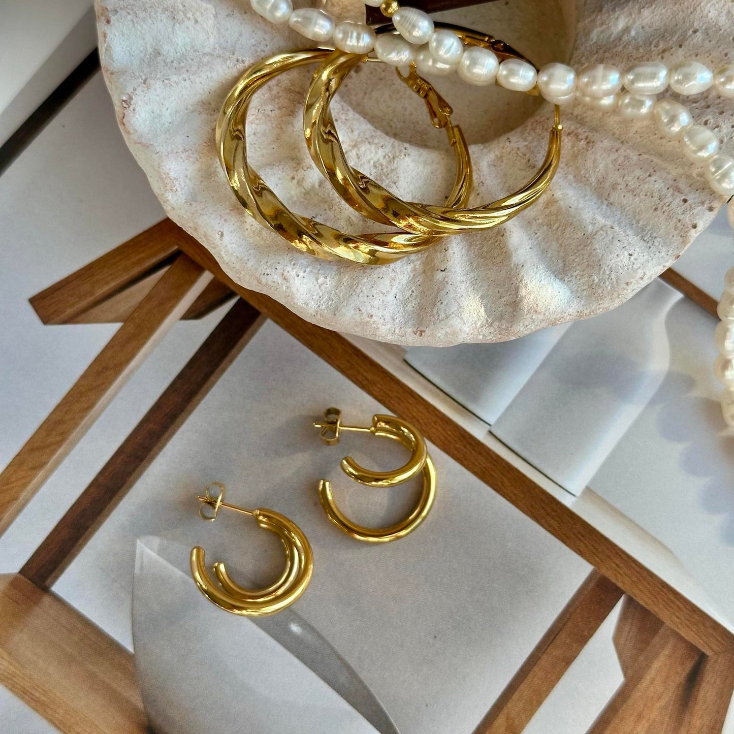 Örhängen Camille – Förgylld