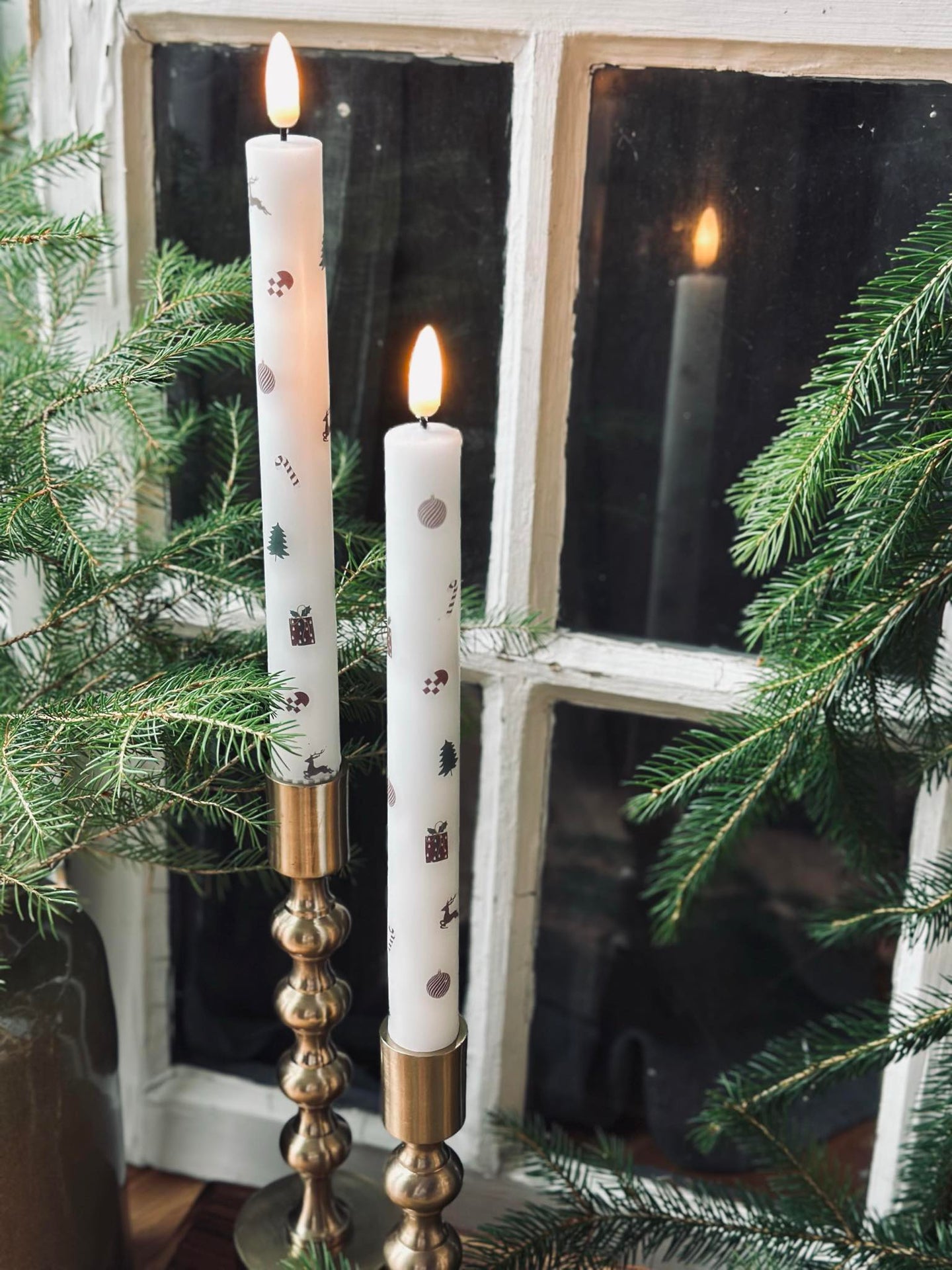 LED Scenljus 2 st - Julmotiv