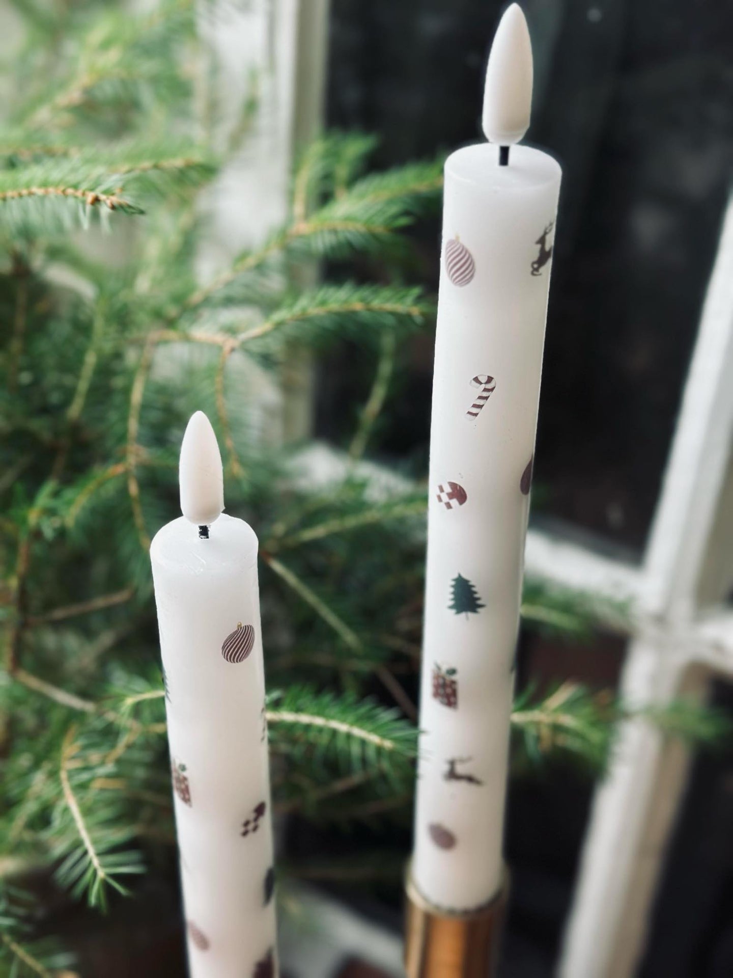 LED Scenljus 2 st - Julmotiv