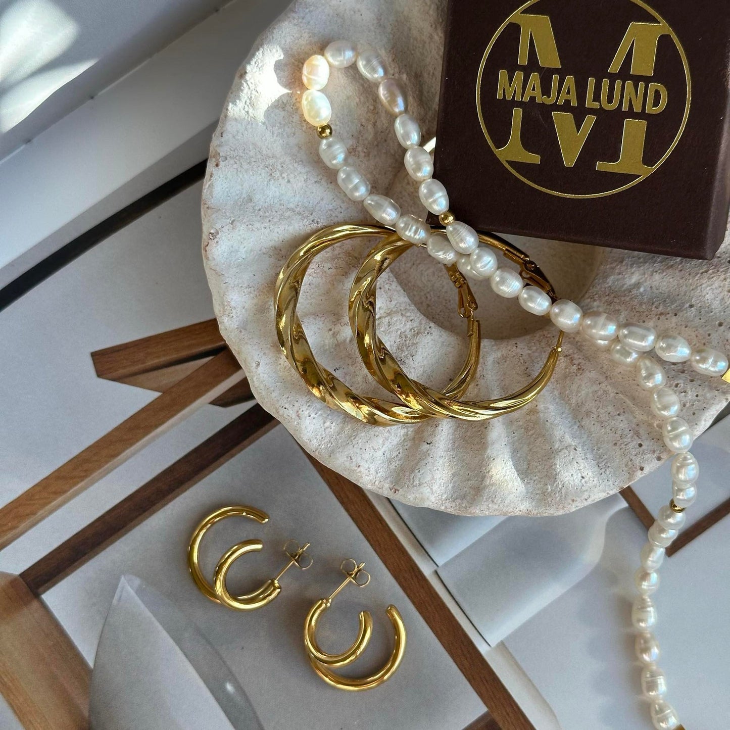 Örhängen Camille – Förgylld