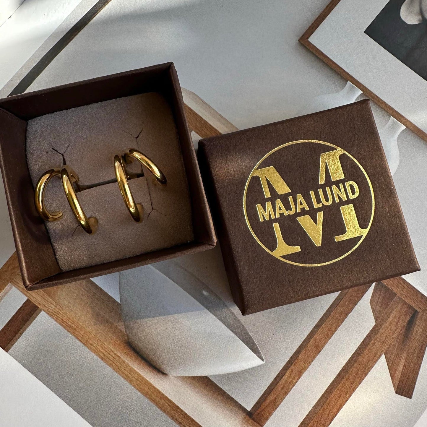 Örhängen Camille – Förgylld