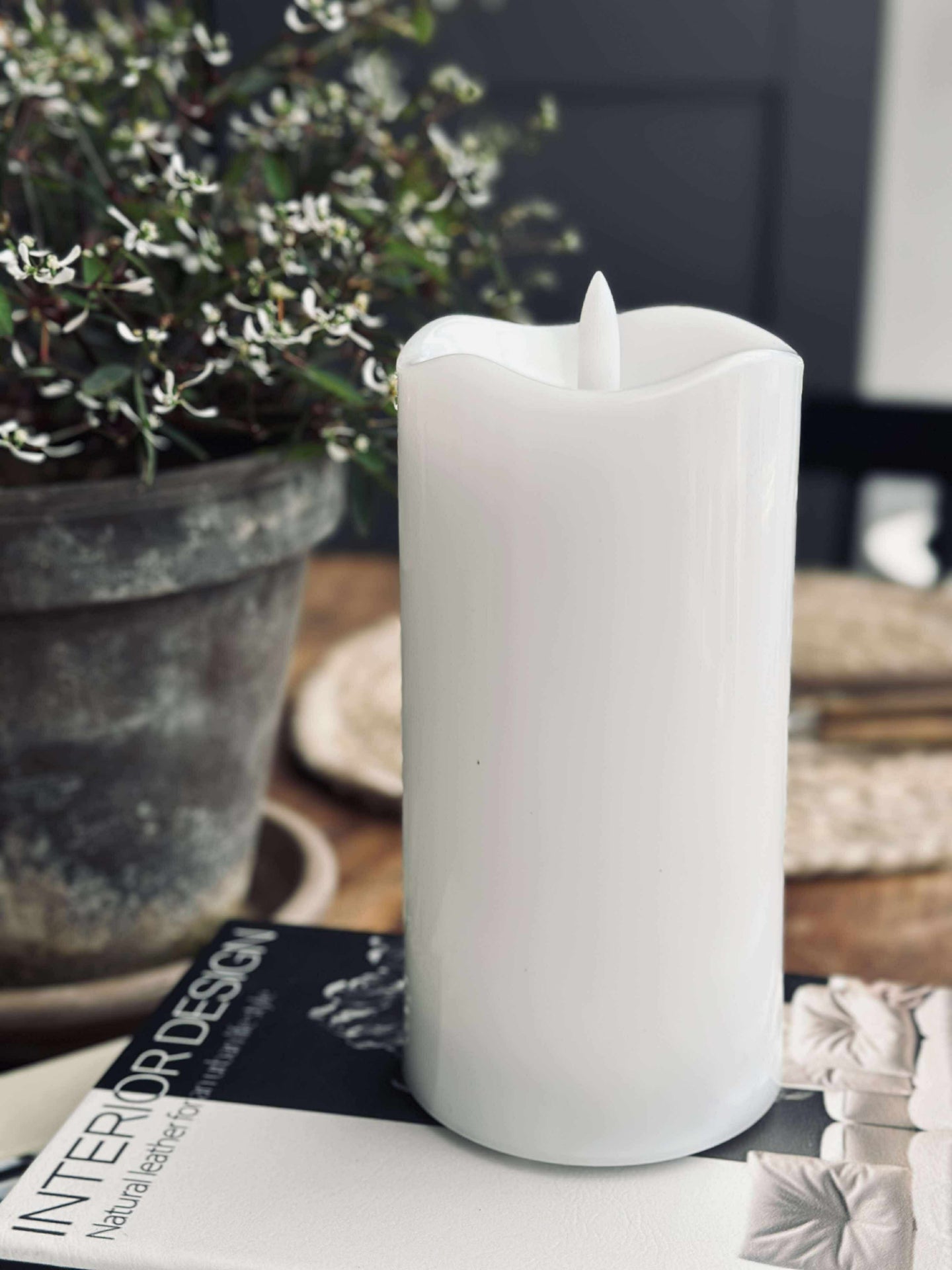 LED Blockljus White TWINKLE 15cm