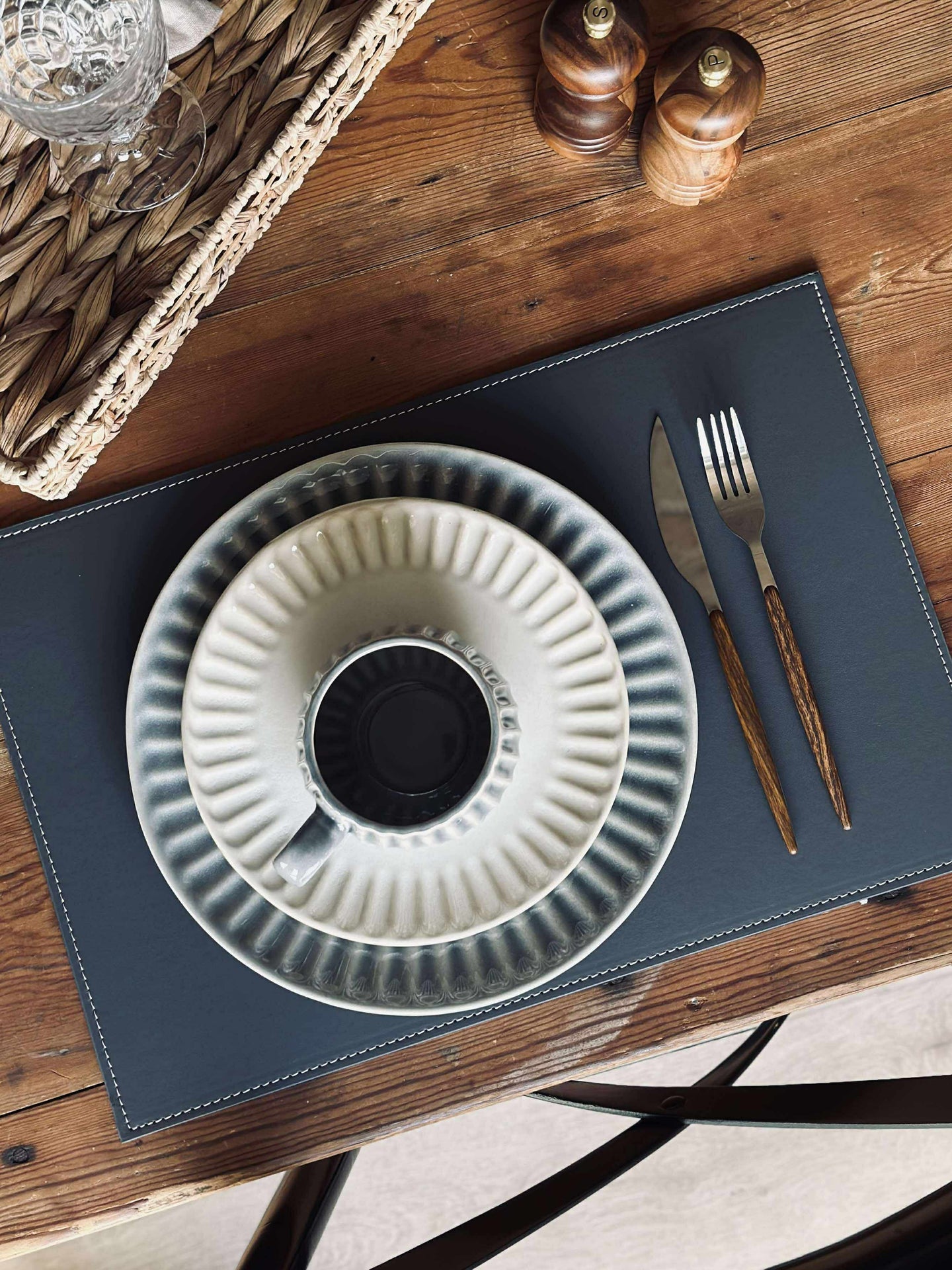 Bordstablett - 30x45 - Grå