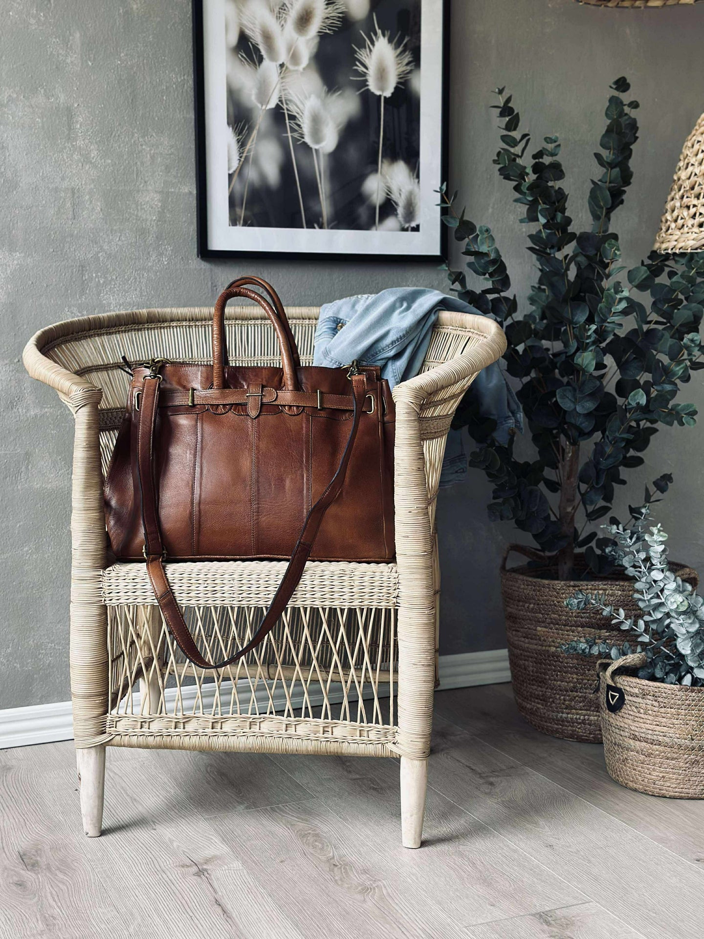 Arbetväska Mada Stor valnöt