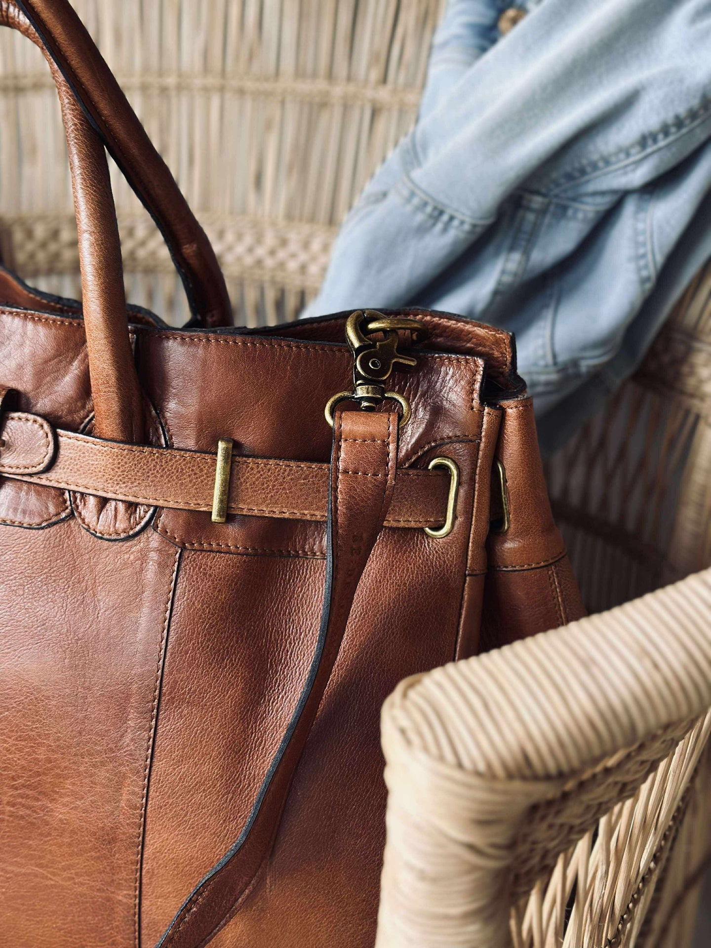 Arbetväska Mada Stor valnöt