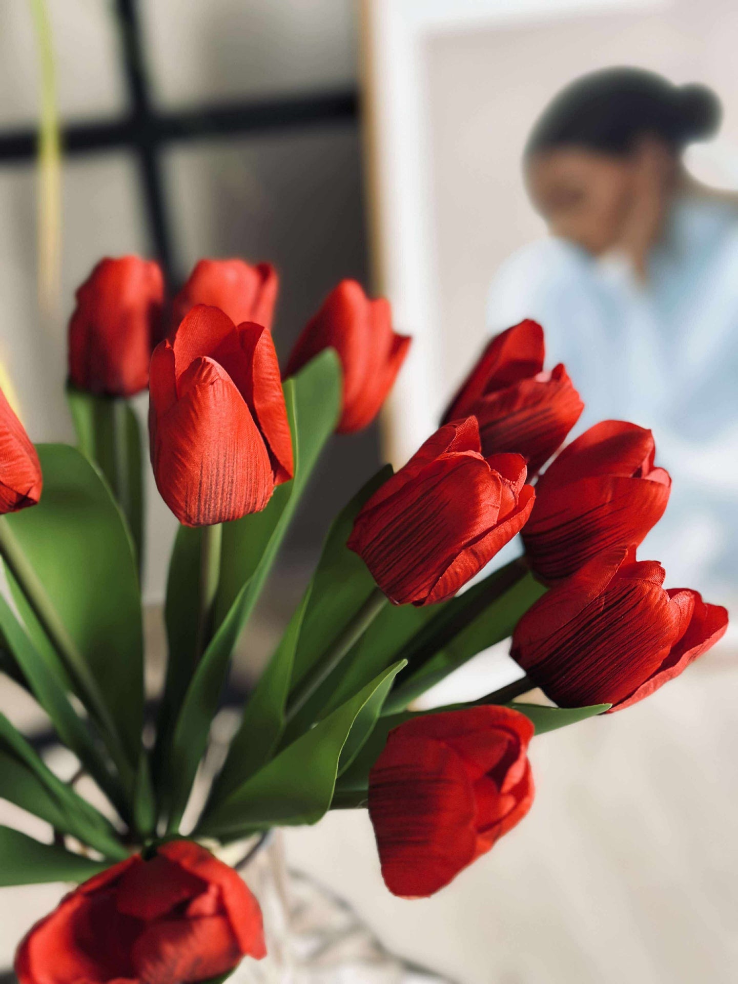 Tulpaner i silkeslook – Flera färger