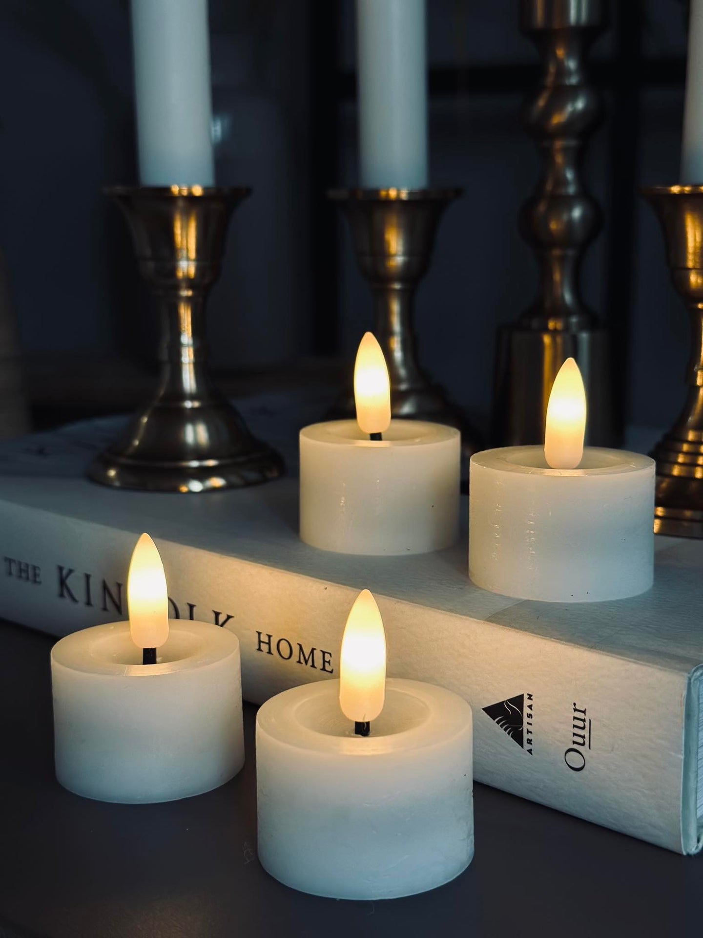 LED Ljuspaket med 8 delar - Vit