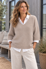 Stickad Alpaca v-ringad - Depeche