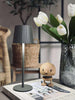 LED-bordslampa MILLA Taupe - uppladdningsbar
