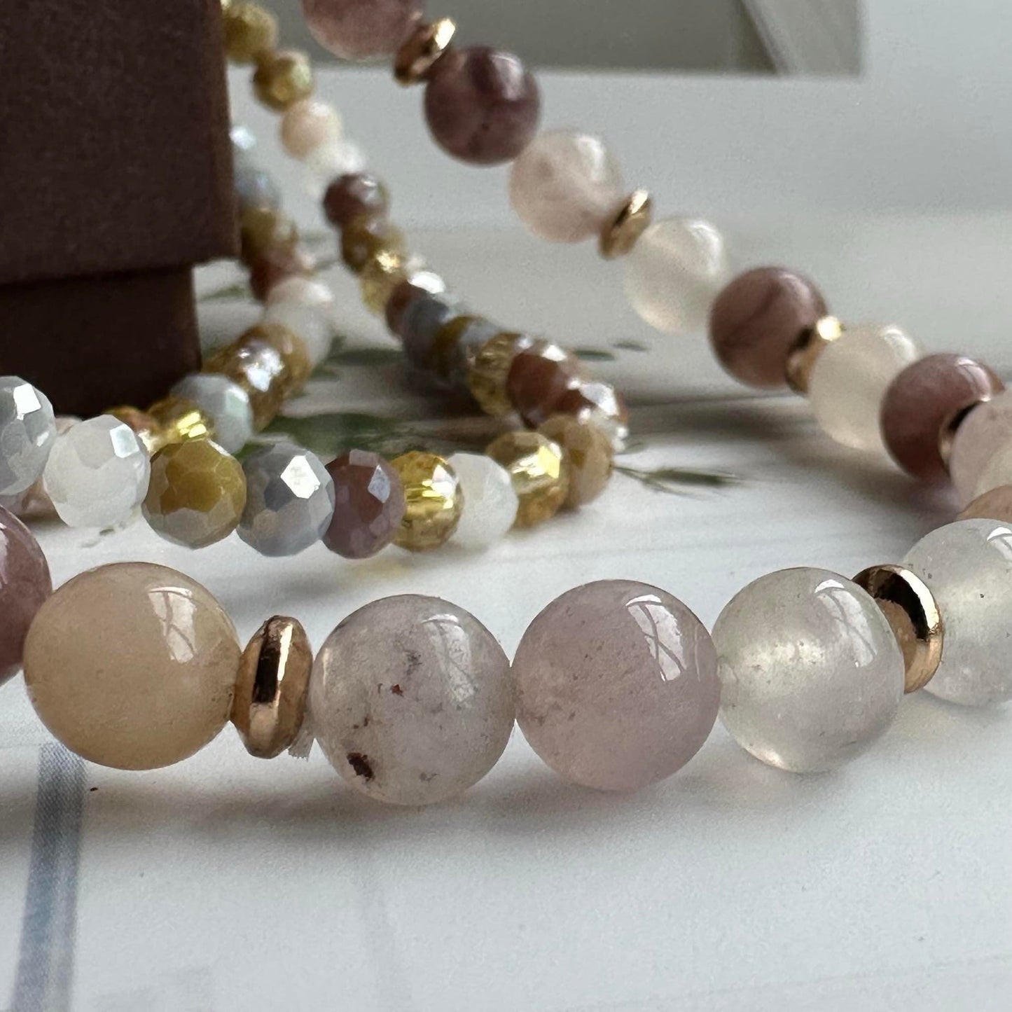 Armband Luna Blush Mix – Set med 3 st