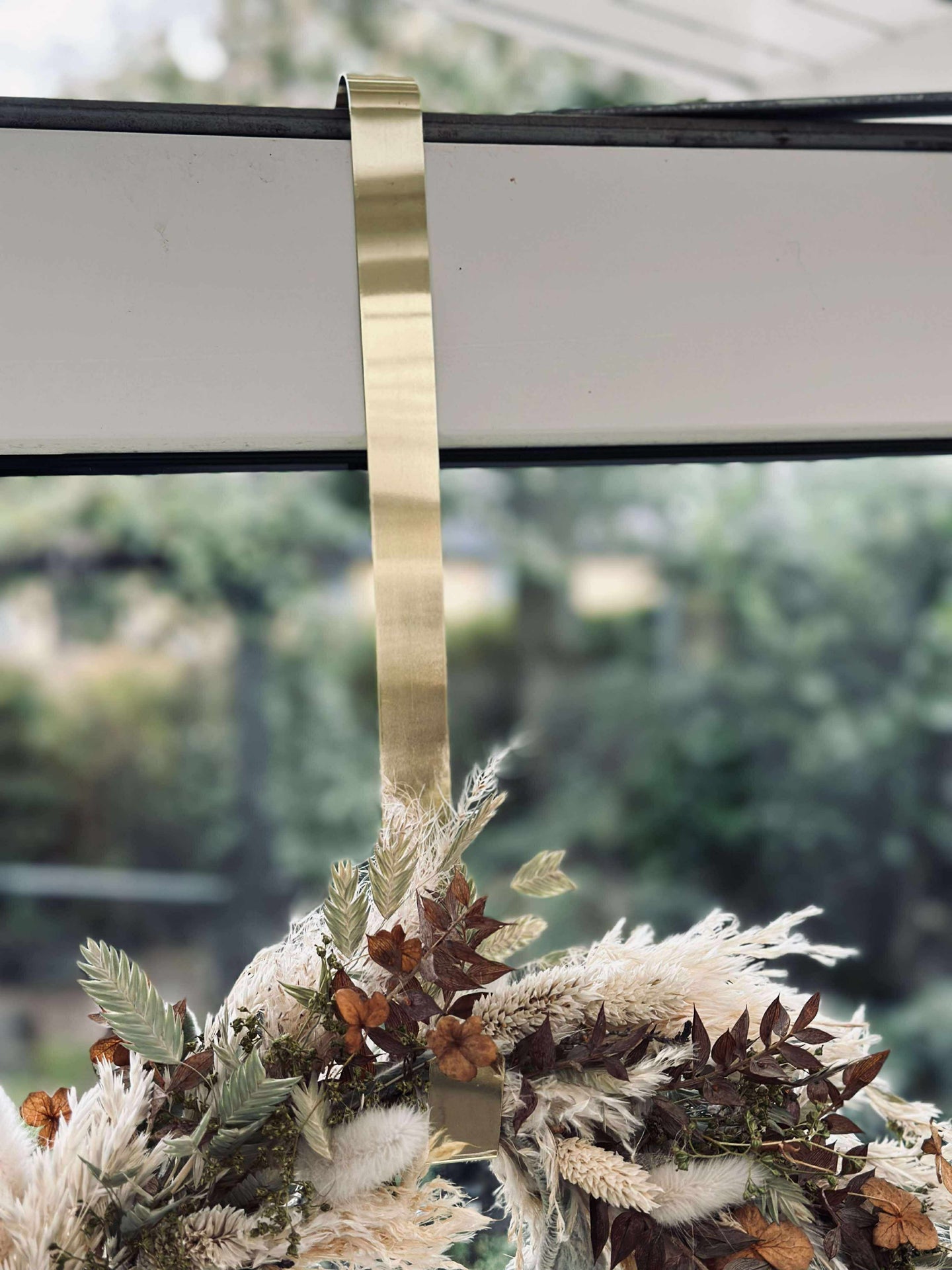 Upphängning för dörrkrans - Guld