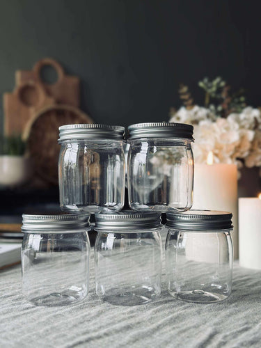 Förvaringsburkar med lock - Set om 5 st.