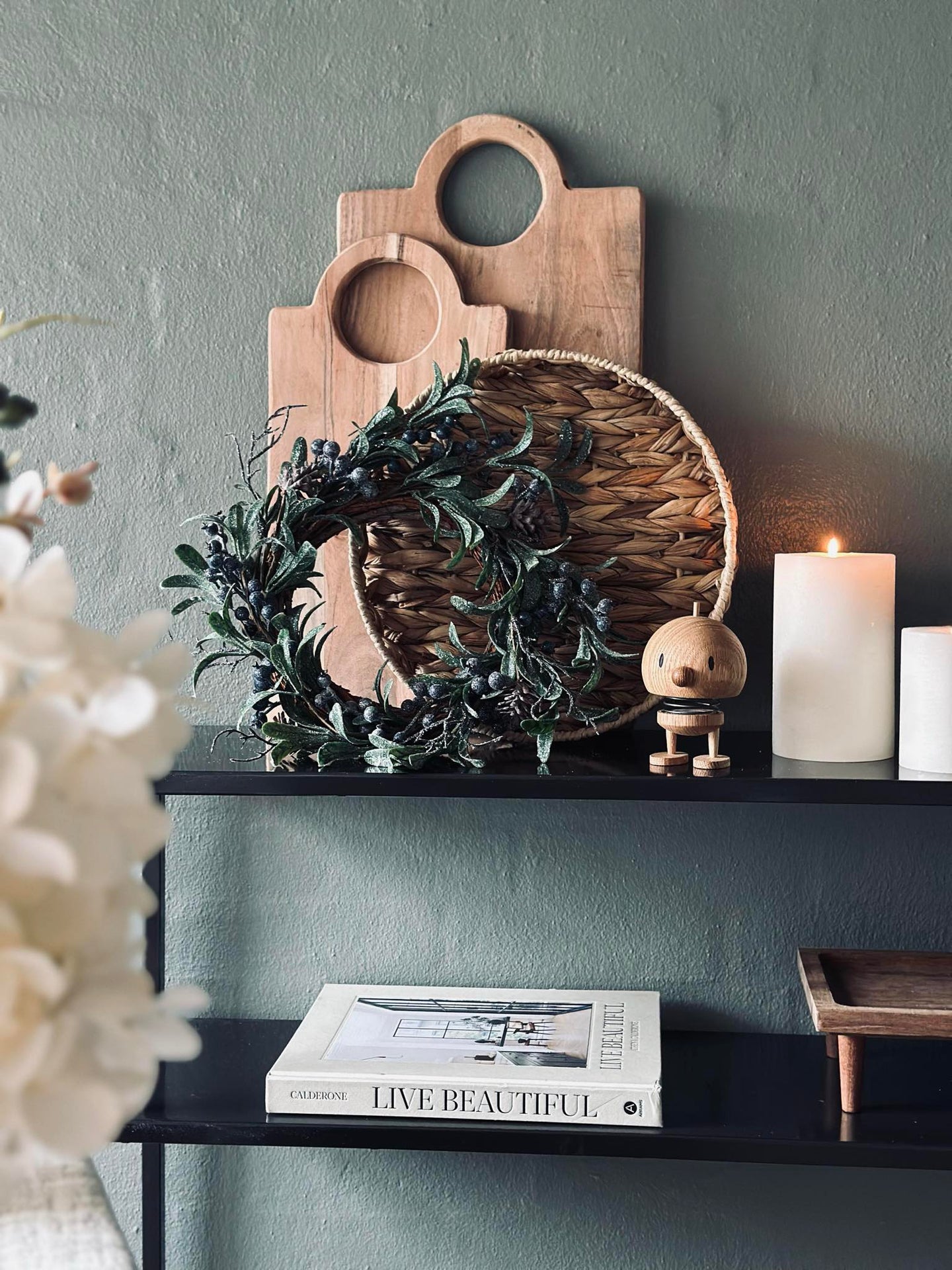 Krans med bär - Vinter