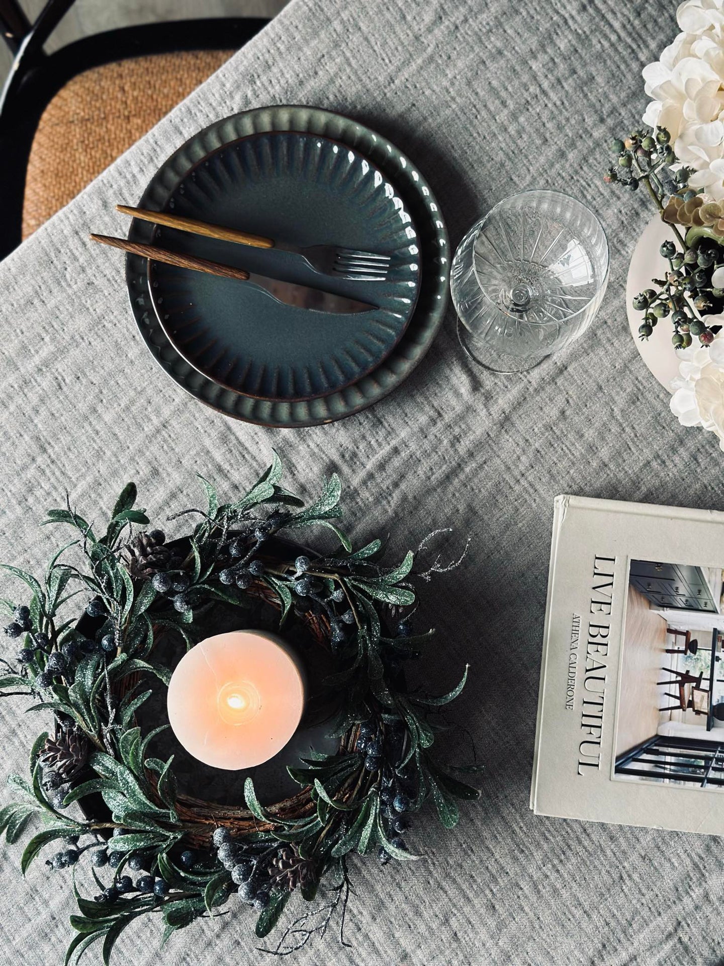 Krans med bär - Vinter