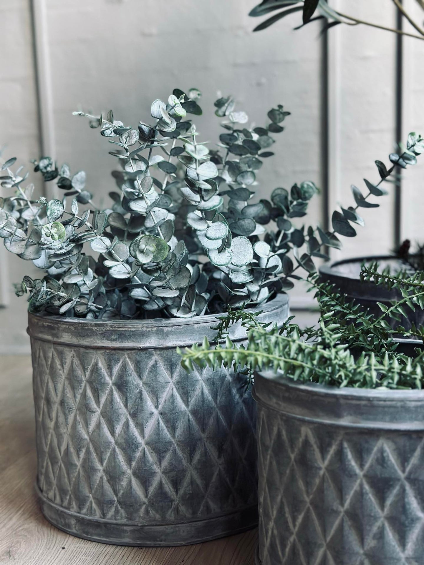 Zinkkrukor - Set om 3 st.