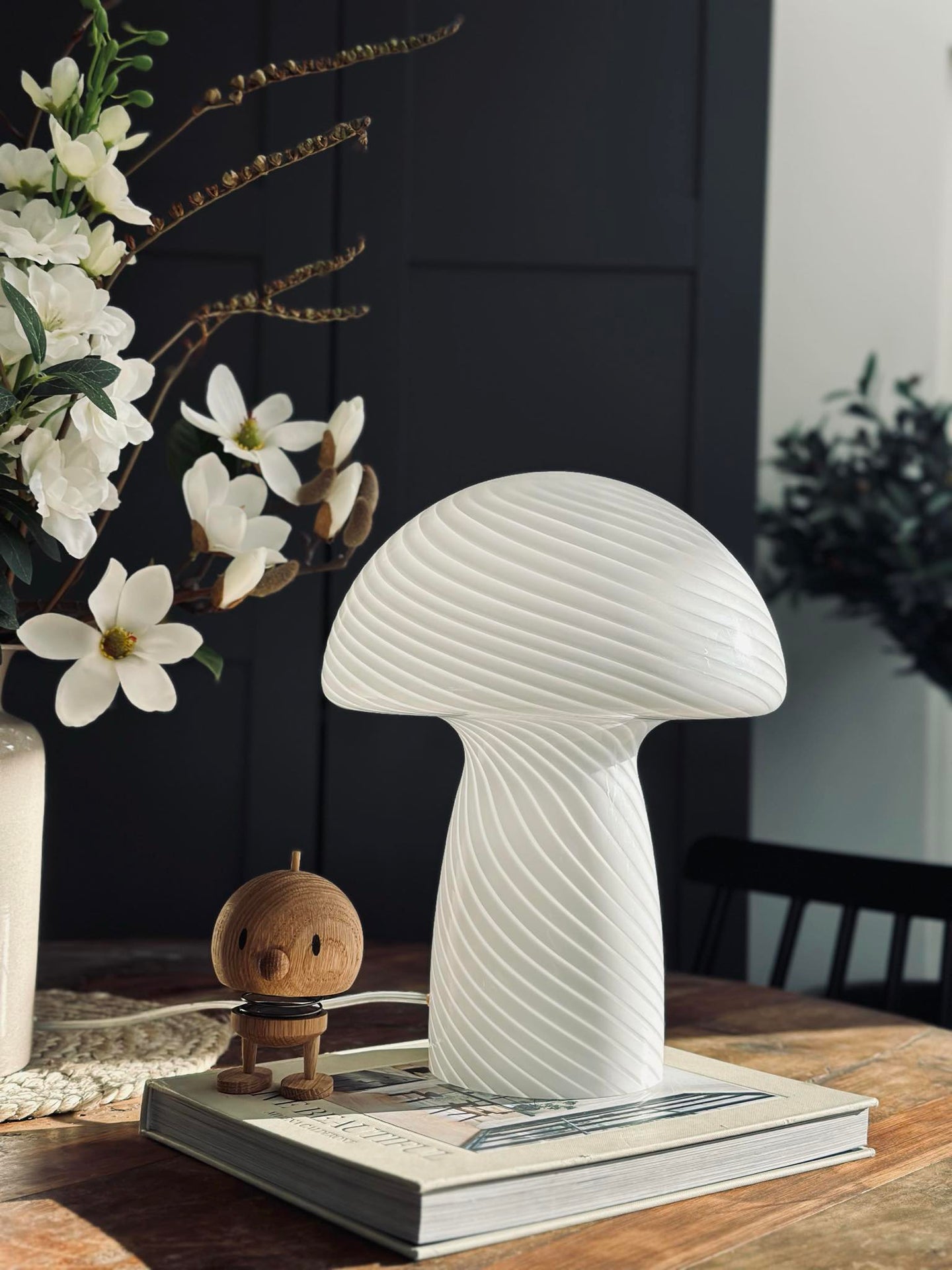 Mushroom Elsa - Vit 32 cm