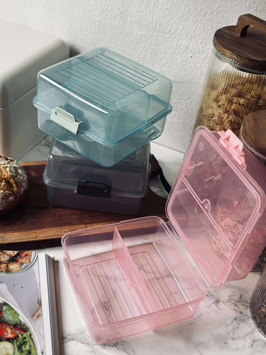 Matlåda med indelade fack - Ros