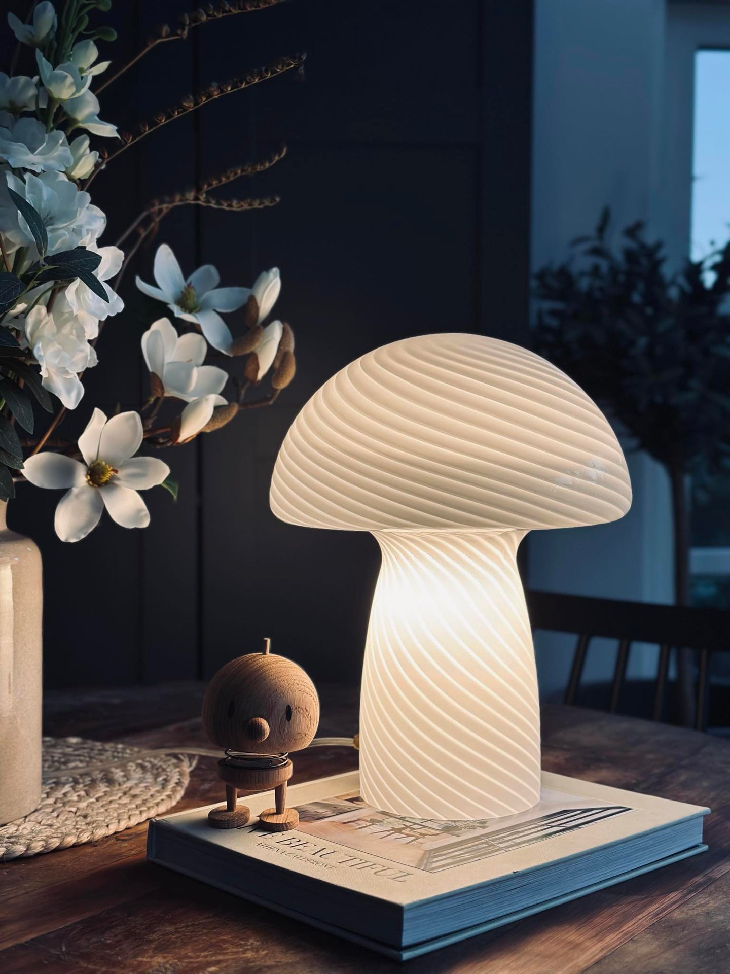 Mushroom Elsa - Vit 32 cm