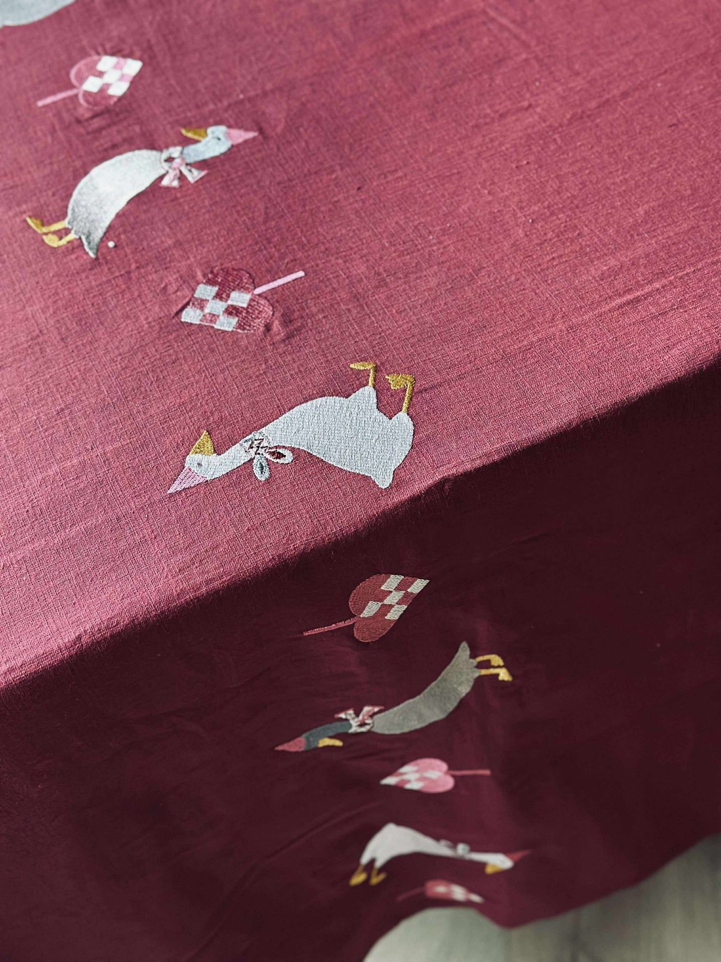 Julduk 140x240 - Broderi med änder