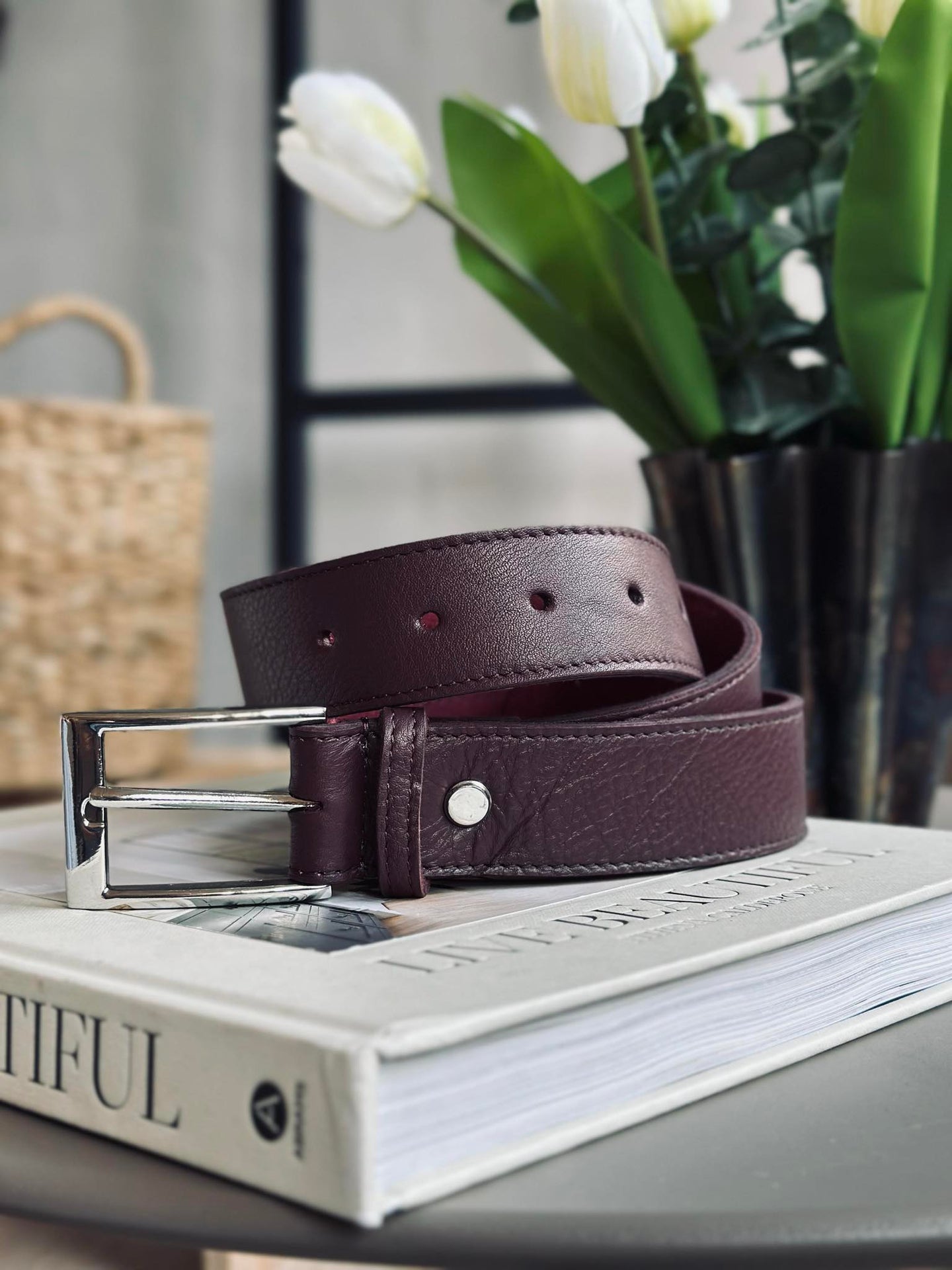Bälte 3,5 cm - OX blood