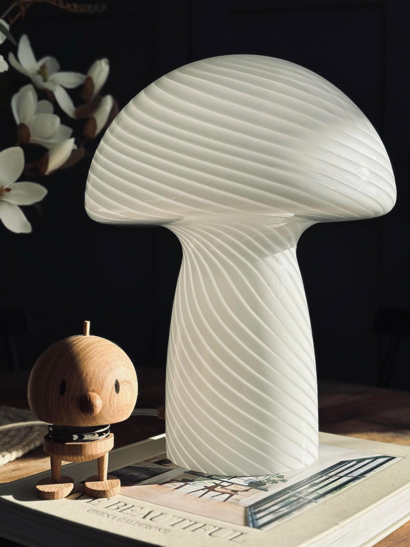 Mushroom Elsa - Vit 32 cm