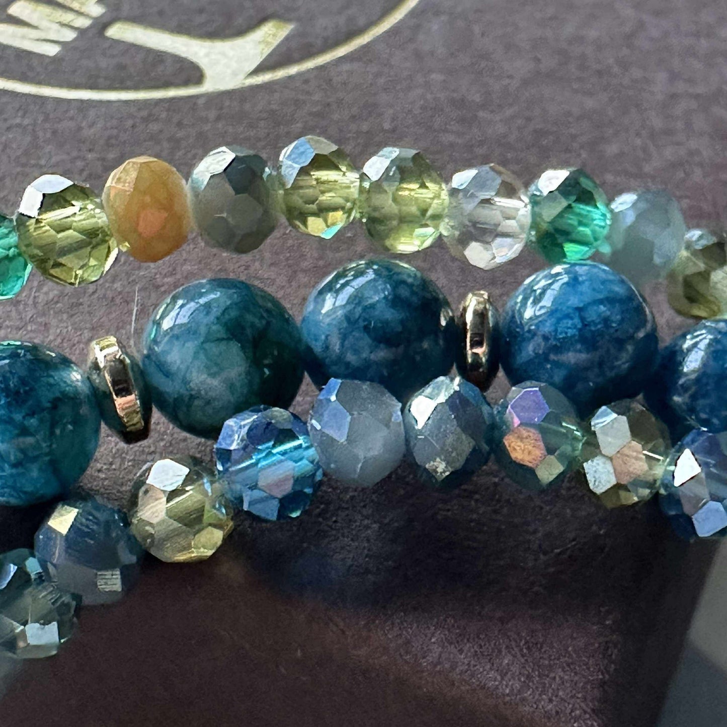 Armband Luna Havsgrön – Set med 3 st