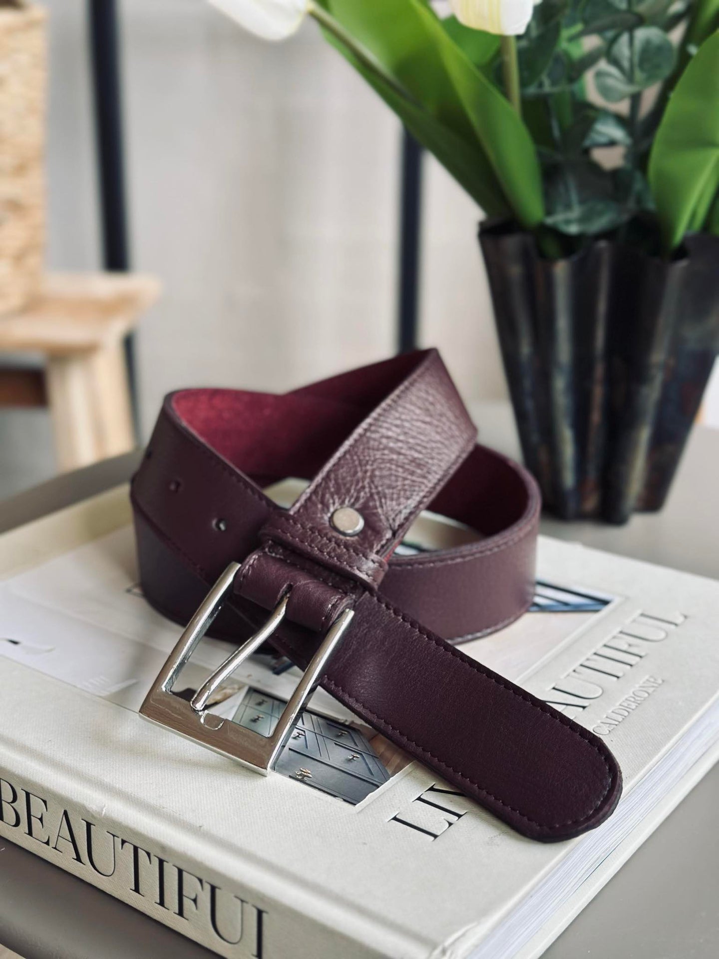 Bälte 3,5 cm - OX blood