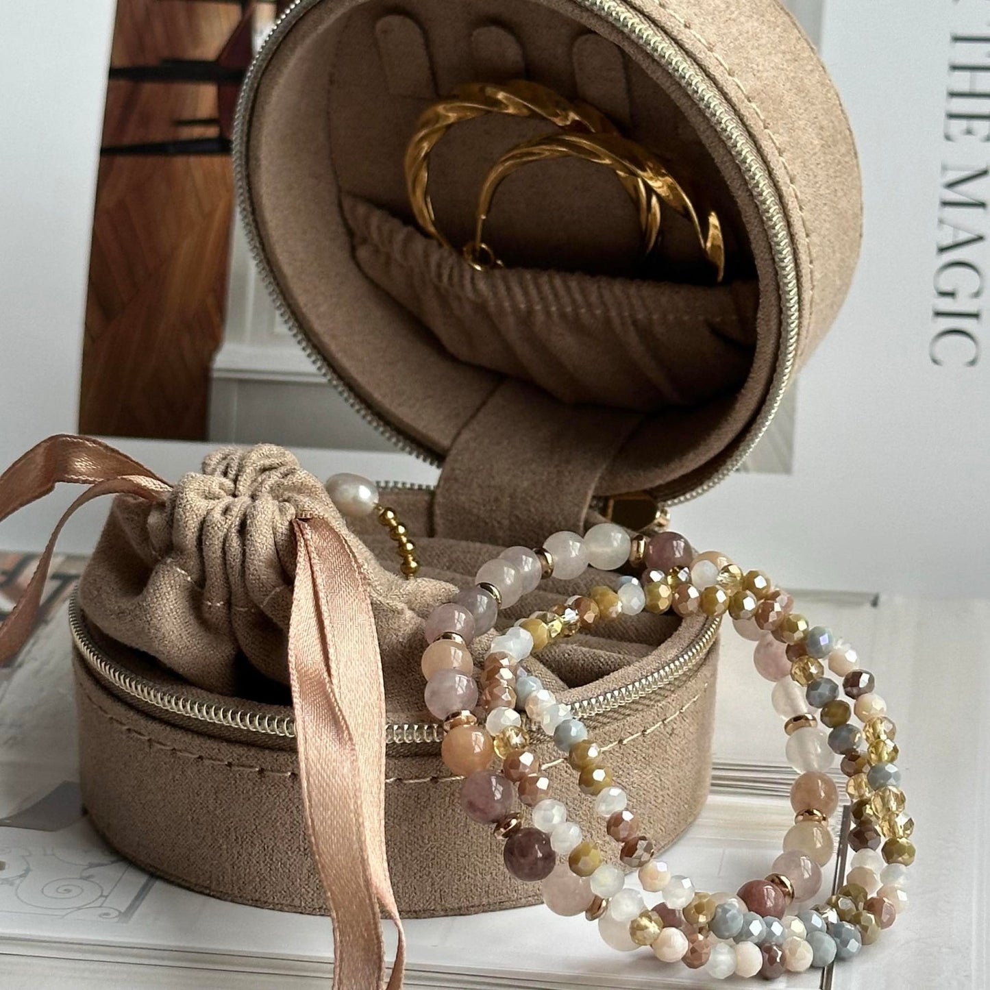 Armband Luna Blush Mix – Set med 3 st