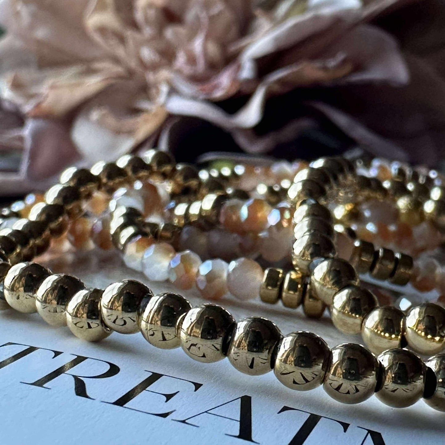 Armband Ofelia Natur - Sæt med 5 armband