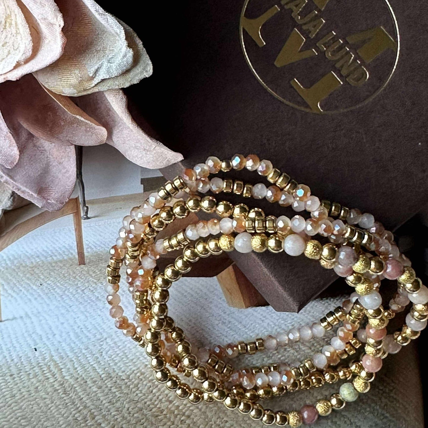Armband Ofelia Natur - Sæt med 5 armband