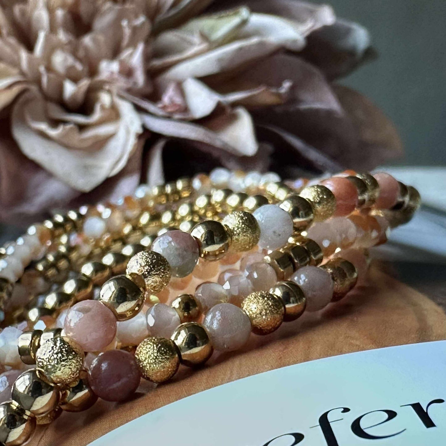 Armband Ofelia Natur - Sæt med 5 armband
